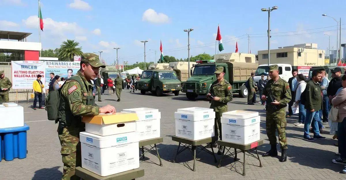 Forças Armadas atuarão com 23 mil militares nas eleições municipais para garantir segurança e logística.