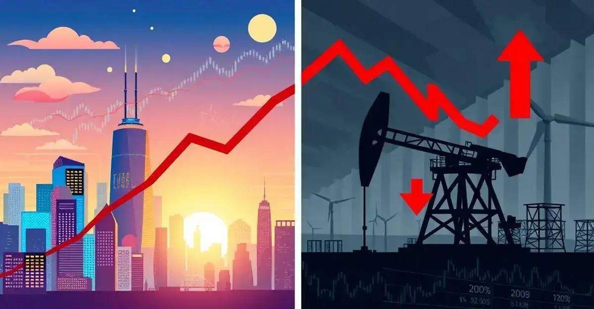 Queda das Ações de Energia