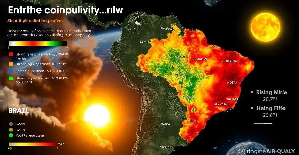 A qualidade do ar no Brasil piora com a onda de calor; veja o mapa.