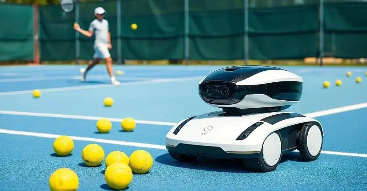 Descubra como o Tennibot revoluciona o jogo de tênis automatizando a coleta de bolas.