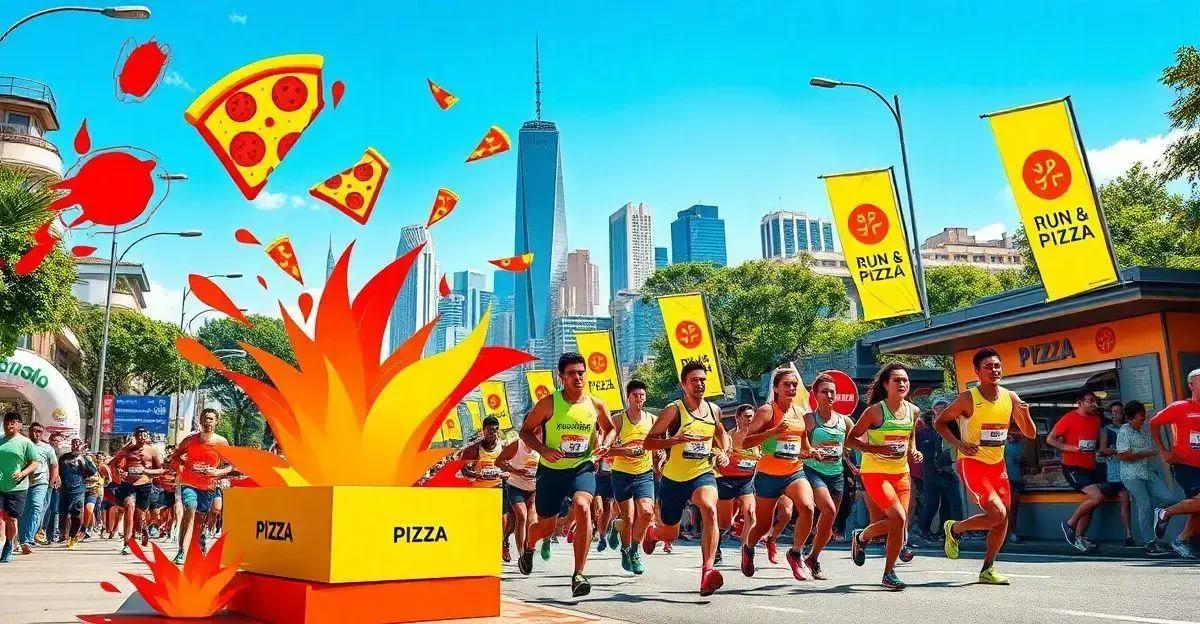 Descubra a corrida de rua que une esporte e pizza em São Paulo.