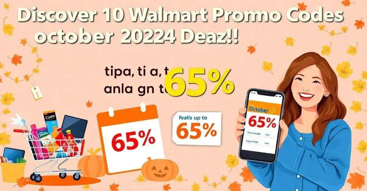 Aproveite até 65% de desconto com códigos promocionais Walmart em outubro de 2024.