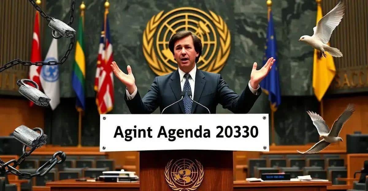 Milei critica a Agenda 2030 da ONU em seu primeiro discurso como presidente.