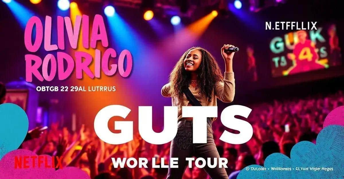 Olivia Rodrigo traz seu show da GUTS World Tour para a Netflix no dia 29 de outubro.