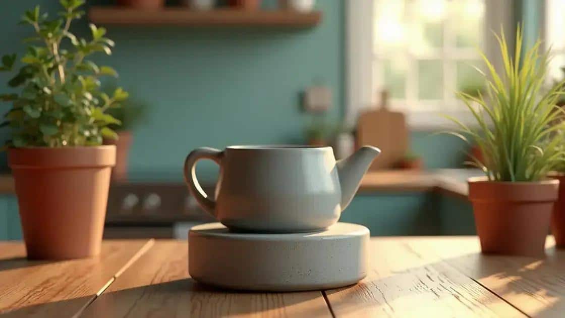 descansos de panela de concreto o acessorio de cozinha que vira objeto de desejo