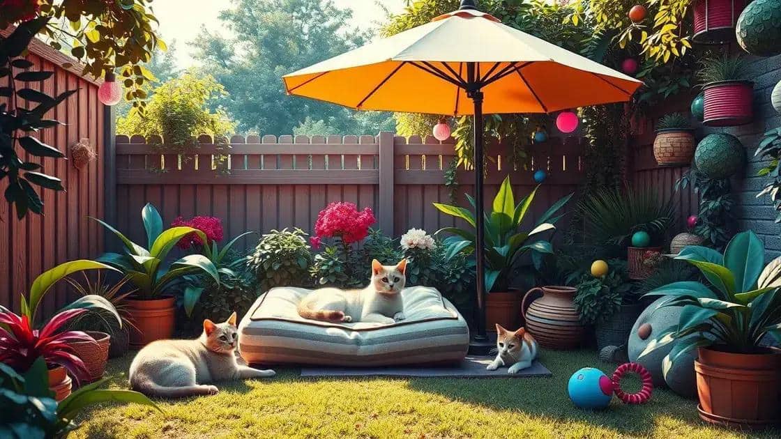 Criando um canto acolhedor para os gatos no jardim