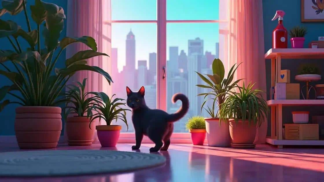 Como evitar que seu gato coma plantas tóxicas