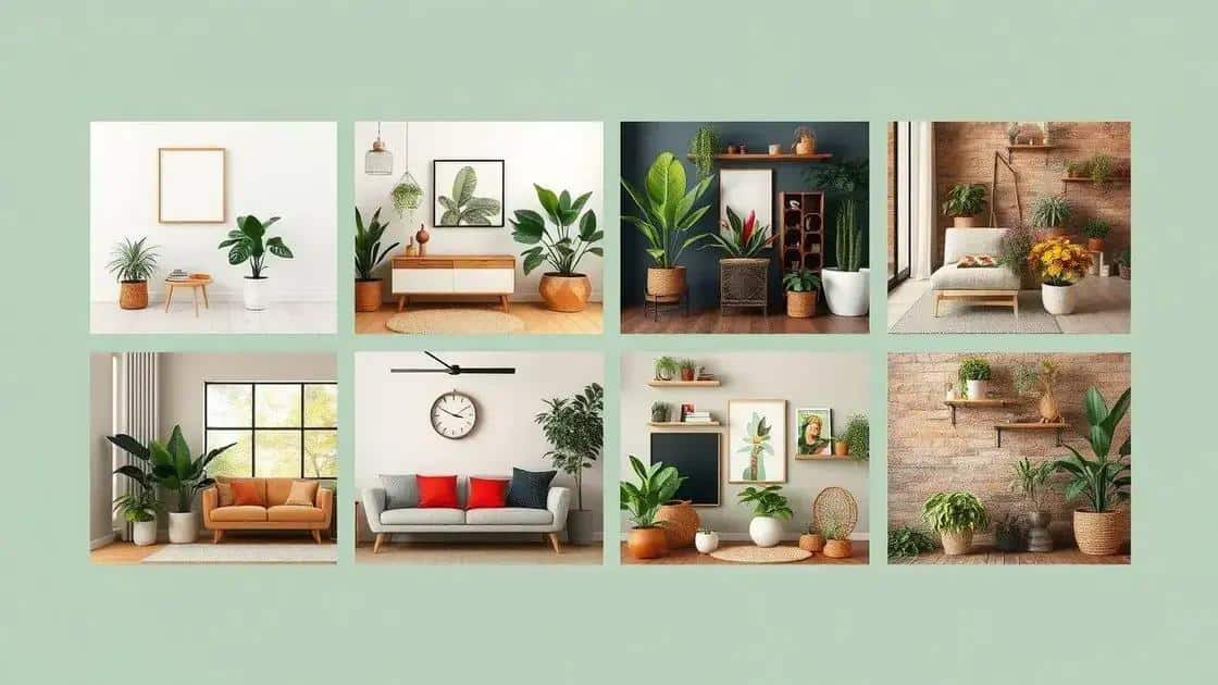 combinações de plantas com estilo de decoração