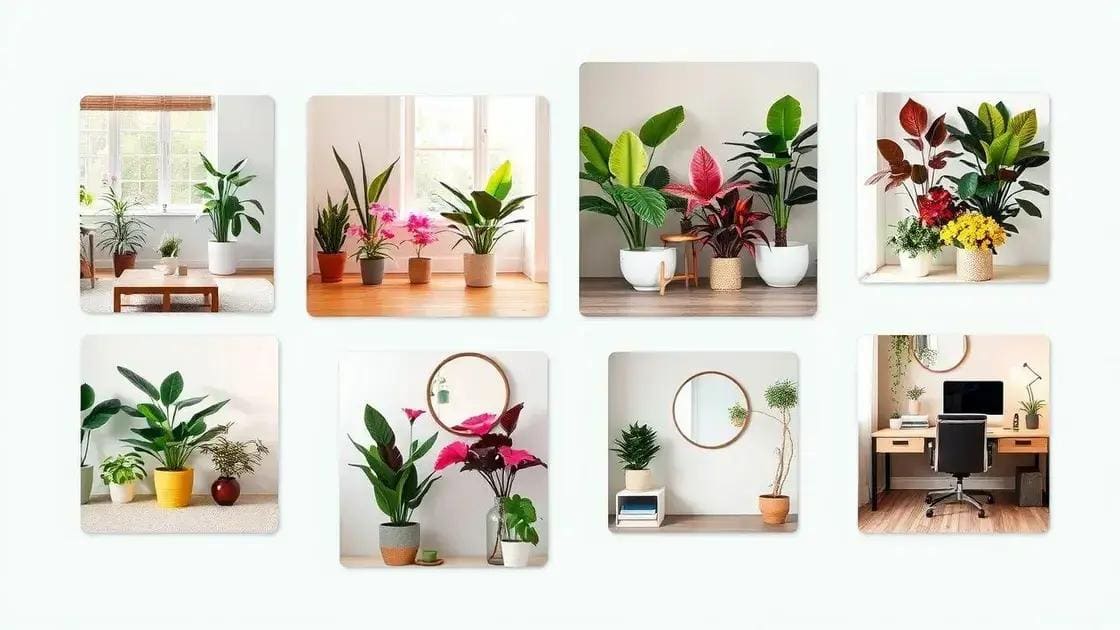 onde posicionar plantas coloridas na casa