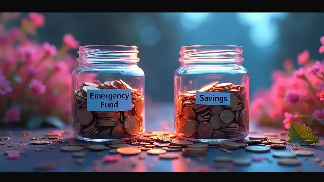 Diferenças entre fundo de emergência e poupança