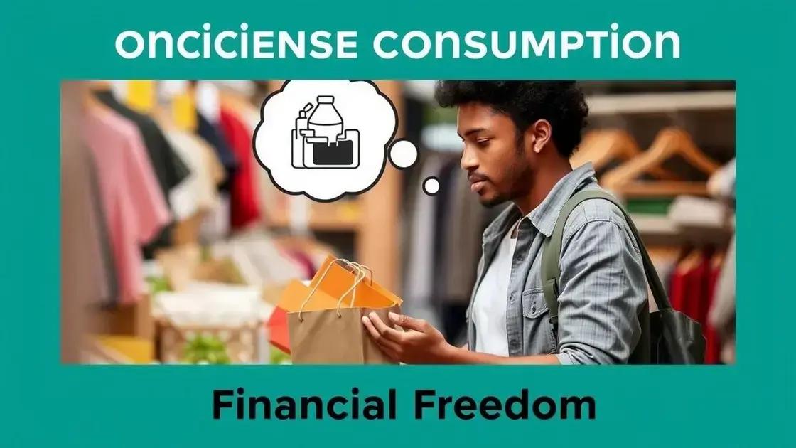 A relação entre consumo consciente e liberdade financeira