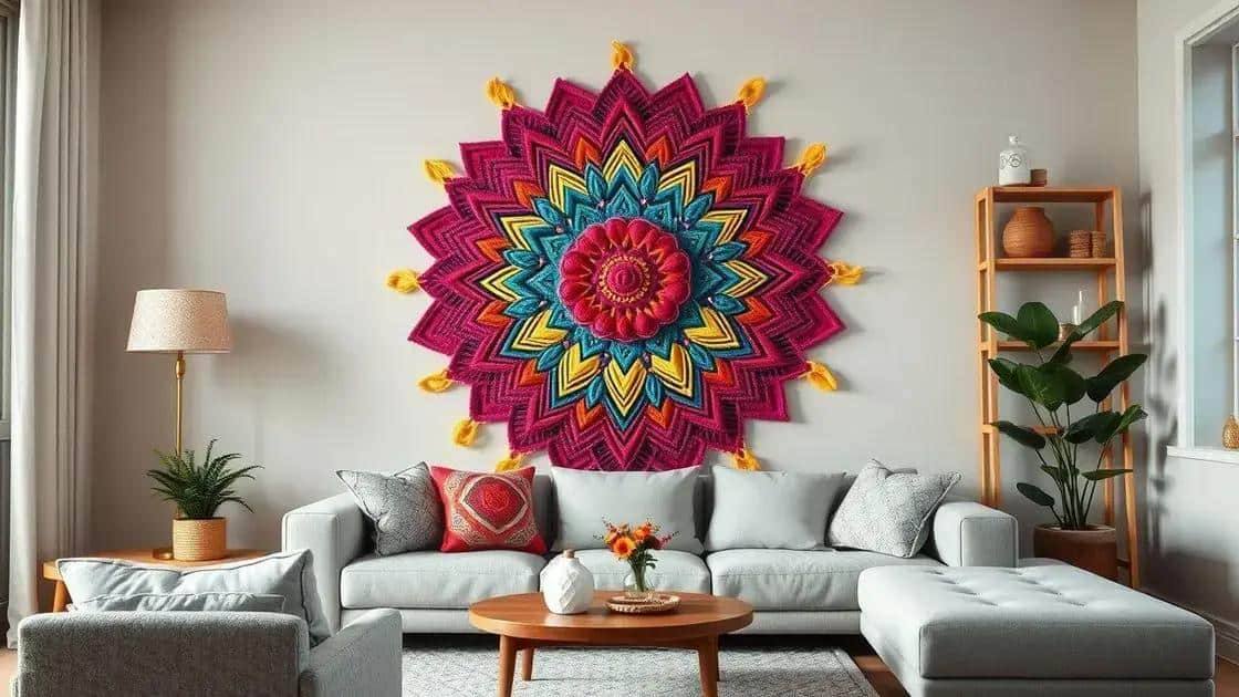 mandalas gigantes como criar arte de parede impressionante com apenas barbante