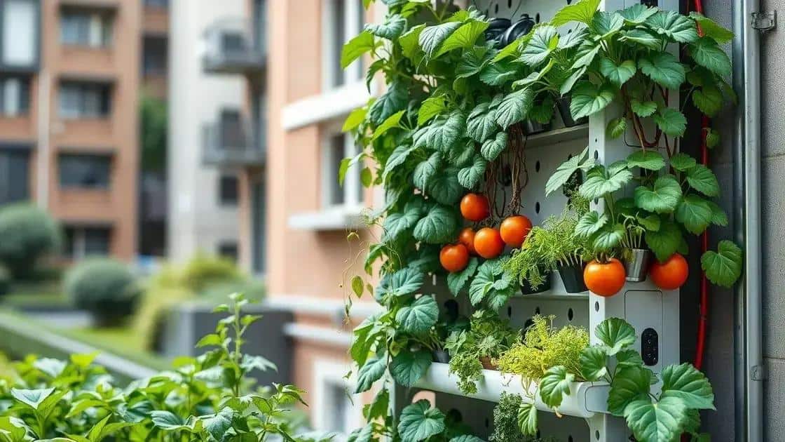 Benefícios do cultivo vertical em hidroponia