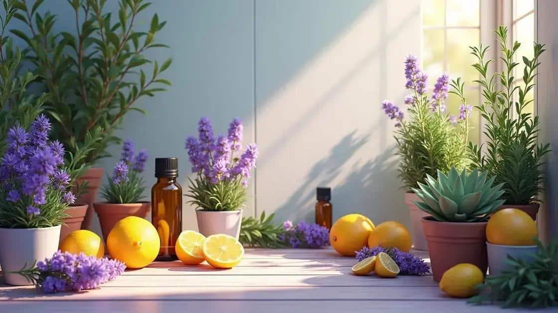 Combinações de aromas e plantas para bem-estar