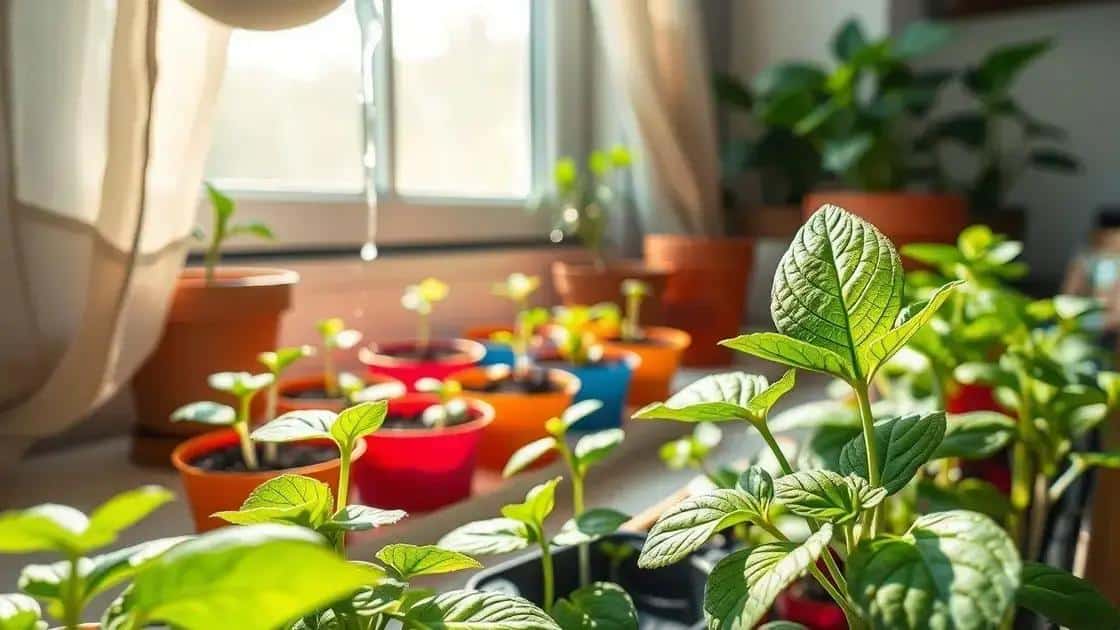 Estratégias para cuidar das sementes germinadas