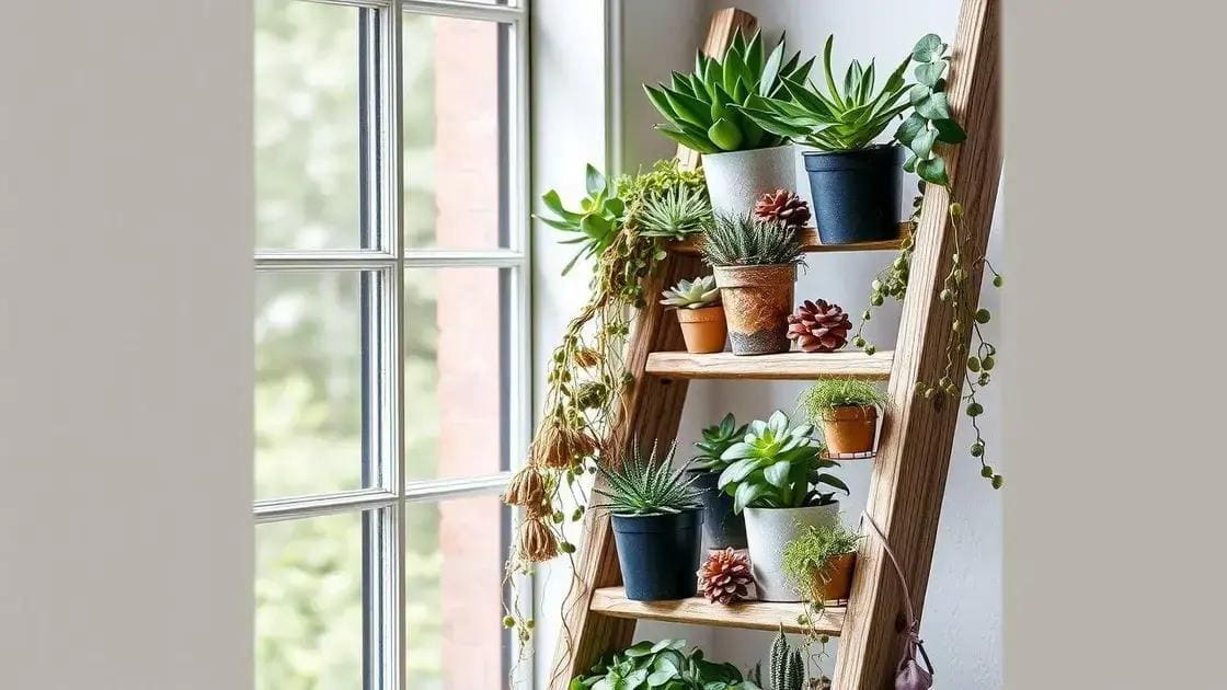 Por que escolher uma escada decorativa para suas plantas?