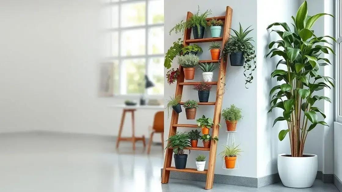 Dicas para criar um jardim vertical usando escadas