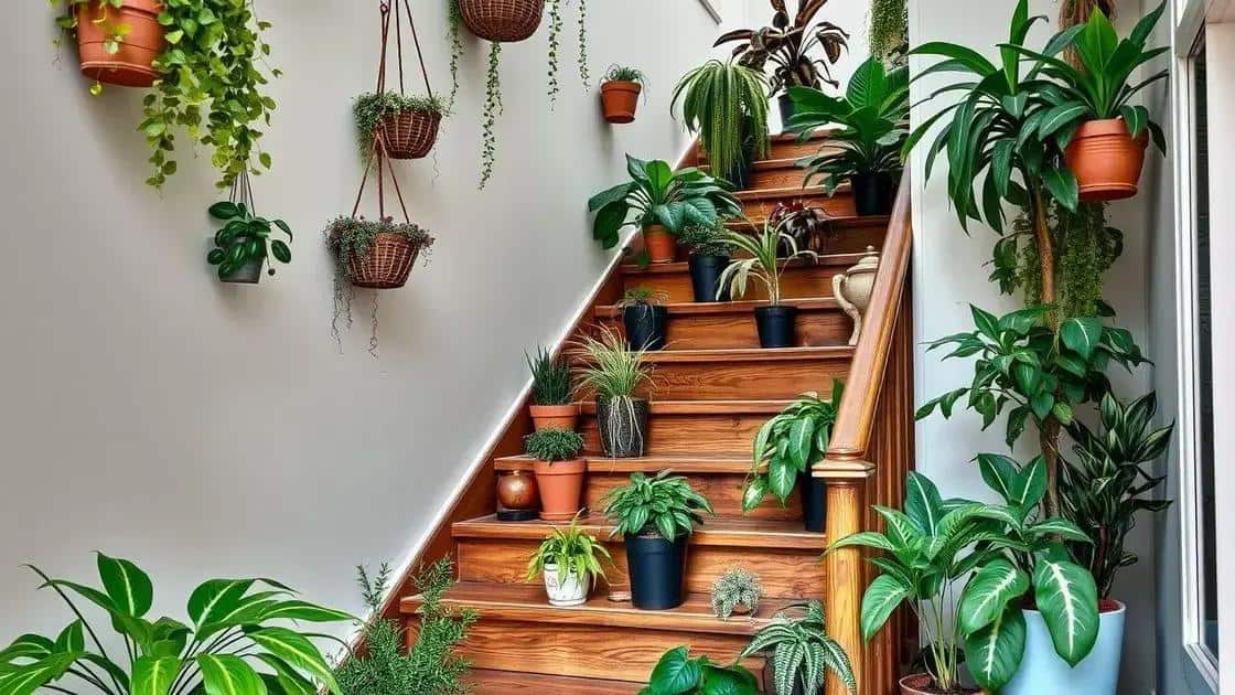 Como harmonizar plantas e escadas na decoração