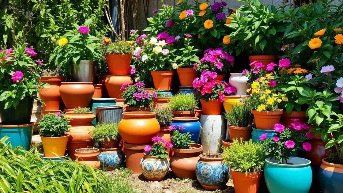 Como escolher os vasos ideais para o seu jardim