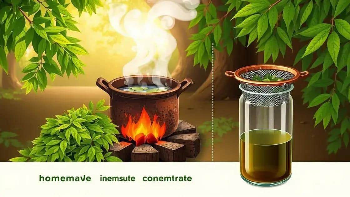 Passo a passo para preparar o neem concentrado em casa