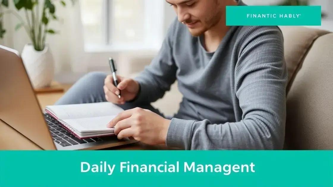 Importância de hábitos financeiros na vida cotidiana