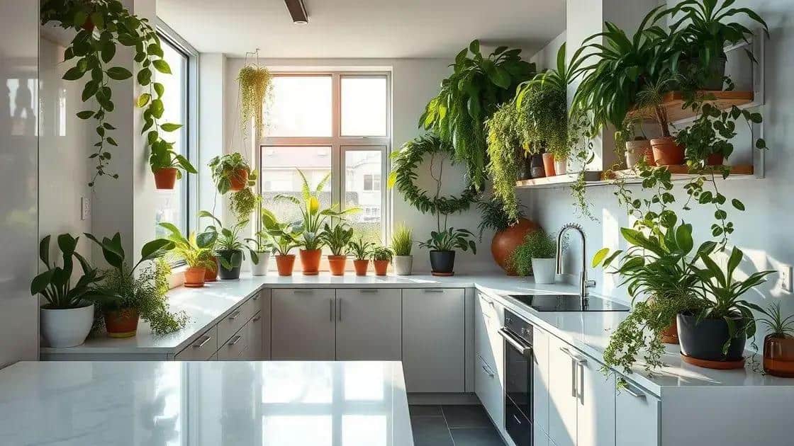 verde e funcionalidade na sua cozinha